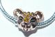 BRACELET CHARM COEUR TETE DE LION DORE NEUF 21 CM - Armbanden