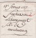 Delcampe - 1777 - Marque Postale MONTAUBAN, Tarn Et Garonne Sur Lettre Avec Corresp Vers Marmande, Lot Et Garonne - 1701-1800: Precursors XVIII
