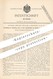 Original Patent - Nathan Dwight Ingram , Holyoke , USA , 1896 , Docht An Petroleumlampen | Laterne , Öllampe , Licht  Öl - Historische Dokumente