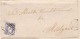 Año 1870 Edifil 107 Efigie Carta Matasellos Rejilla Cifra 2 Barcelona  A Malgrat Carta Impresa  Sobre Sorteo De Decimas - Briefe U. Dokumente