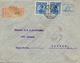 1911 PORTUGAL , LISBOA - LONDRES , SOBRE CERTIFICADO, LLEGADA AL DORSO , D. MANUEL II - 162 , 176 - Storia Postale