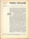 Revue Paris-Théâtre, Tous Les Festivals De France, 1er Festival De Paris, La Volupté De L'Honneur, Pirandello 1954 N° 88 - Andere & Zonder Classificatie