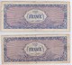 2 BILLETS De 100 FRANCS 1944 - 100 F 1942-1944 ''Descartes''