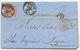 SUISSE - 1867 - Zum. 33 RARE Sur LETTRE De GENEVE => LYON Avec SUPERBE CACHET D'ENTREE - Storia Postale