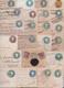 BRITISH INDIA RAJ POSTAGE QUEEN VICTORIA POSTAL STATIONERY LOT OF 60 USED POST CARDS AND MAIL COVERS ENTIER POSTAL INDE - 1882-1901 Keizerrijk