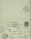 Carte Postale Avec Carte Réponse 10c Sage  - Mont De Laval ( Doubs) Pour La Chaux De Fonds - Vorläufer