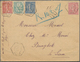 Algerien: 1907/1908, Correspondence Alger-Bangkok, Lot Of Three Registered Covers From ALGER To Bang - Briefe U. Dokumente