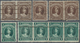 Queensland: 1882/1900 (ca.), QV Heads Large Types 2s.6d. Vermilion, 5s. Rose, 10s. Brown And £1 Deep - Brieven En Documenten