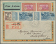 Delcampe - Französisch-Indochina: 1931/40, Air Mail Covers By Air Orient / Air France (26 Inc. Two Airletters, - Gebraucht