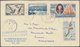 Französische Gebiete In Der Antarktis: 1957/1976, Lot Of Seven Covers/cards With Attractive Franking - Lettres & Documents