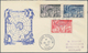 Französische Gebiete In Der Antarktis: 1957/1976, Lot Of Seven Covers/cards With Attractive Franking - Lettres & Documents