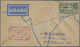 Indien - Flugpost: 1929-1947 Collection Of 50 Airmail Covers And Postcards Including A Lot Of Mail F - Poste Aérienne