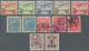 Japan: 1872/1934, Mint And Mostly Used On Two Stock Cards (4) Inc. 25 All Genuine Cherry Blossoms In - Otros & Sin Clasificación
