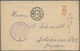 Lagerpost Tsingtau: Kurume, 1915/20, Covers (4, One Incoming), Cards (18) Inc. Confirmation Card To - Chine (bureaux)