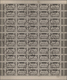 Jemen: 1947, Not Issued 10b. Rose, 20b. Brown And 1i. Black, Three Values Each As Complete Sheet Of - Yémen