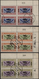 Jemen: 1954, Provisionals, Eight Issues With Overprints "airplane And Year Date" (8b.,10b., 14b., 18 - Yemen