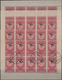 Jemen: 1954, Provisionals, Stock Of The Overprint "airplane" And "airplane And Year Dates", Four Dif - Yémen