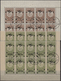 Jemen: 1954, Provisionals, Stock Of The Overprint "airplane" And "airplane And Year Dates", Four Dif - Yemen