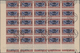 Delcampe - Jemen: 1954, Provisionals, Stock Of The Overprint "airplane, Year Dates And Currency", Eight Differe - Jemen