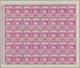 Jemen: 1958, 20b. And 1i. Not Issued Definitves In Complete Sheets Of 50 Stamps Each Mint Never Hing - Yemen