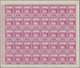 Jemen: 1958, 20b. And 1i. Not Issued Definitves In Complete Sheets Of 50 Stamps Each Mint Never Hing - Jemen