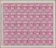 Jemen: 1958, 20b. And 1i. Not Issued Definitves In Complete Sheets Of 50 Stamps Each Mint Never Hing - Yemen