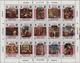 Jemen - Königreich: 1969, Life Of Christ (paintings), Two Sheetlets With Different 15 Stamps Each Sh - Yemen