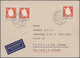 Delcampe - Jordanien: 1954/1989, Holding Of Apprx. 200 Covers/cards, Mainly Correspondence To Germany, Showing - Jordania