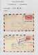 Korea-Süd: 1945/49, US-troops In South Korea: Military Mission And Base Unit Covers (42 With Airmail - Korea (Süd-)