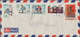 Laos: 1982/1985, Year Date Surcharges, Lot Of Four (mainly Airmail) Covers To Germany Resp. To USA. - Laos