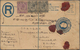 Malaiische Staaten - Straits Settlements: 1920's-30's: Group Of 22 Postal Stationery Registered Enve - Straits Settlements