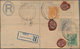 Malaiischer Staatenbund: 1920's-30's: 23 Postal Stationery Registered Envelopes KGV. Used From Vario - Federated Malay States