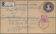 Malaiische Staaten - Johor: 1954-57 Group Of 16 Postal Stationery Registered Envelopes Used At Diffe - Johore