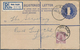 Malaiische Staaten - Perak: 1950's: Small Collection Of 20 Postal Stationery Registered Envelopes 20 - Perak