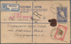 Malaysia: 1950's-60's: Group Of 27 Postal Stationery Registered Envelopes 30c. Blue Used From 18 Dif - Malasia (1964-...)