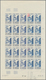 Marokko: 1949/1956, IMPERFORATE COLOUR PROOFS, MNH Assortment Of Ten Complete Sheets (=250 Proofs), - Gebruikt