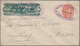Mexiko - Ganzsachen: 1891/98, One Commercially Used Uprated Postal Stationery Lettercard Sent By Reg - México