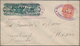 Mexiko - Ganzsachen: 1891/98, One Commercially Used Uprated Postal Stationery Lettercard Sent By Reg - Mexiko