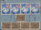 Nepal: 1899-1950's: More Than 60 Stamps Including 1899 ½a. Block Of 42 Used, Late Issues Of First De - Népal