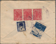 Nepal: 1899-1950's: More Than 60 Stamps Including 1899 ½a. Block Of 42 Used, Late Issues Of First De - Népal