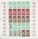 Delcampe - Neukaledonien: 1969/1975, IMPERFORATE COLOUR PROOFS, MNH Collection Of 58 Complete Sheets (=1.405 Pr - Nuevos