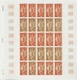 Delcampe - Neukaledonien: 1969/1975, IMPERFORATE COLOUR PROOFS, MNH Collection Of 58 Complete Sheets (=1.405 Pr - Neufs