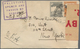 Palästina: 1934/1939, Lot Of Six Commercially Used Stationeries (two Uprated Letter Cards, One Wrapp - Palestina