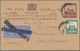 Delcampe - Palästina: 1934/1939, Lot Of Six Commercially Used Stationeries (two Uprated Letter Cards, One Wrapp - Palestine