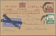 Delcampe - Palästina: 1934/1939, Lot Of Six Commercially Used Stationeries (two Uprated Letter Cards, One Wrapp - Palestina