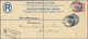 Delcampe - Südwestafrika: 1923/1928, 15 Used Registered Letter Stationary Envelopes (Higgins & Gage Ex No. 3/11 - Afrique Du Sud-Ouest (1923-1990)