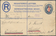 Delcampe - Südwestafrika: 1923/1928, 15 Used Registered Letter Stationary Envelopes (Higgins & Gage Ex No. 3/11 - Africa Del Sud-Ovest (1923-1990)