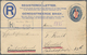 Delcampe - Südwestafrika: 1923/1928, 15 Used Registered Letter Stationary Envelopes (Higgins & Gage Ex No. 3/11 - Zuidwest-Afrika (1923-1990)