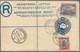 Delcampe - Südwestafrika: 1923/1928, 15 Used Registered Letter Stationary Envelopes (Higgins & Gage Ex No. 3/11 - Africa Del Sud-Ovest (1923-1990)