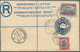 Delcampe - Südwestafrika: 1923/1928, 15 Used Registered Letter Stationary Envelopes (Higgins & Gage Ex No. 3/11 - África Del Sudoeste (1923-1990)